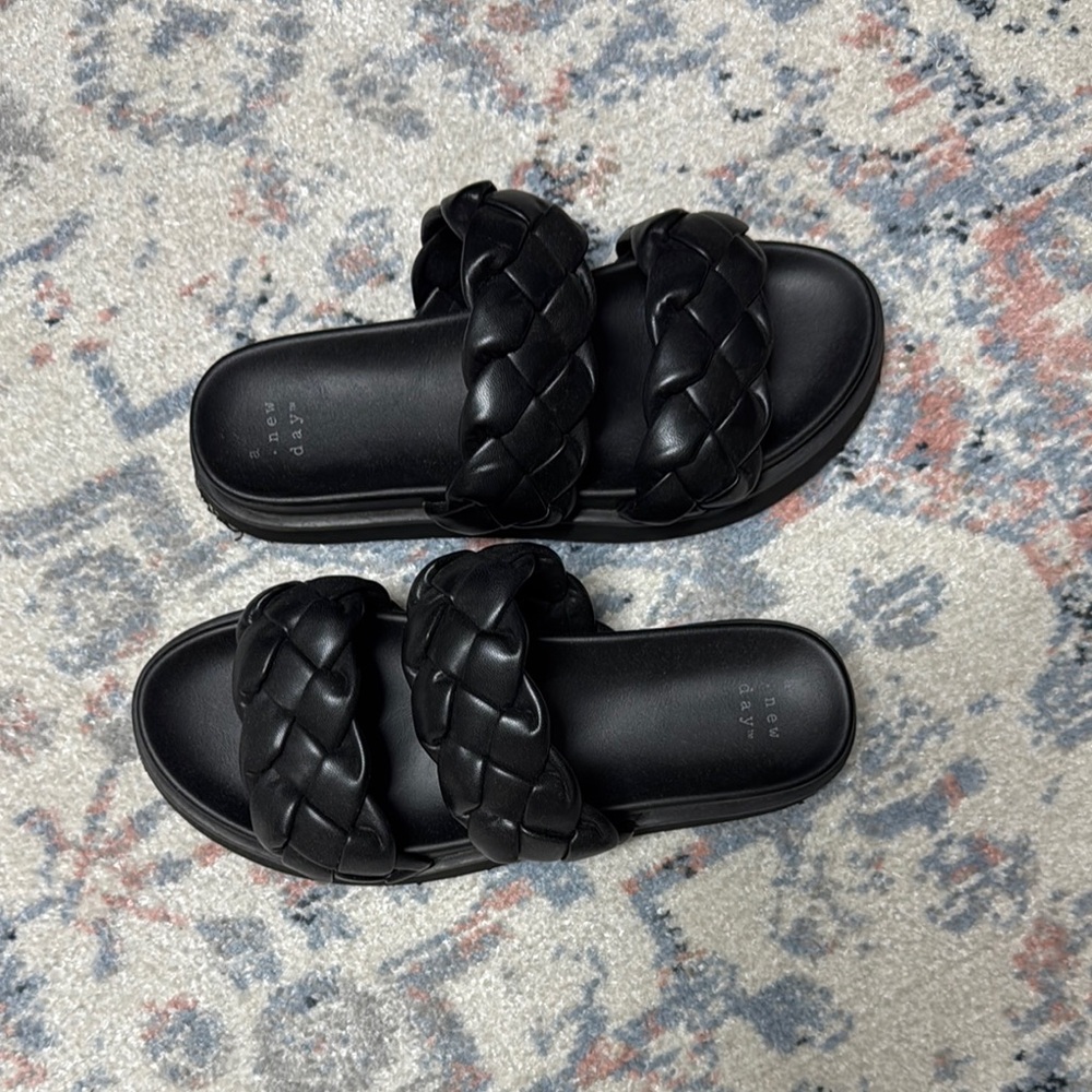 A New Day Black Sandals